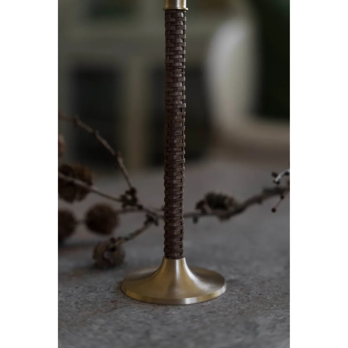 ERNST Ernst braided candleholder Brass Ø8x30 cm – image 6