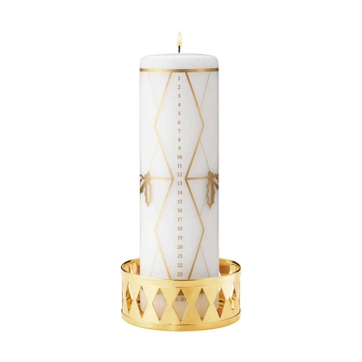 Georg Jensen 2026 candle holder block candle Gold – image 2