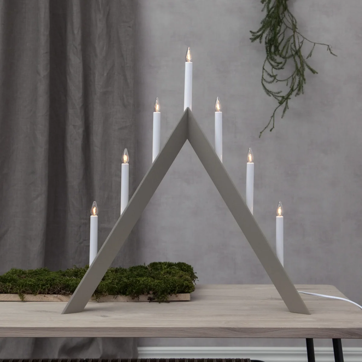 Arrow candle holders 64.5 cm Beige – image 2