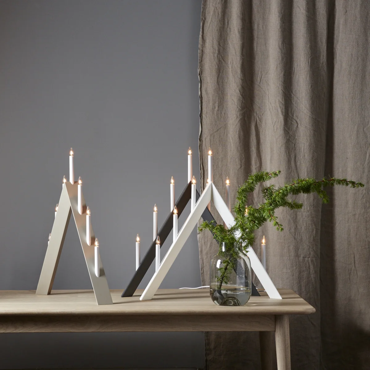 Arrow candle holders 64.5 cm Beige – image 3