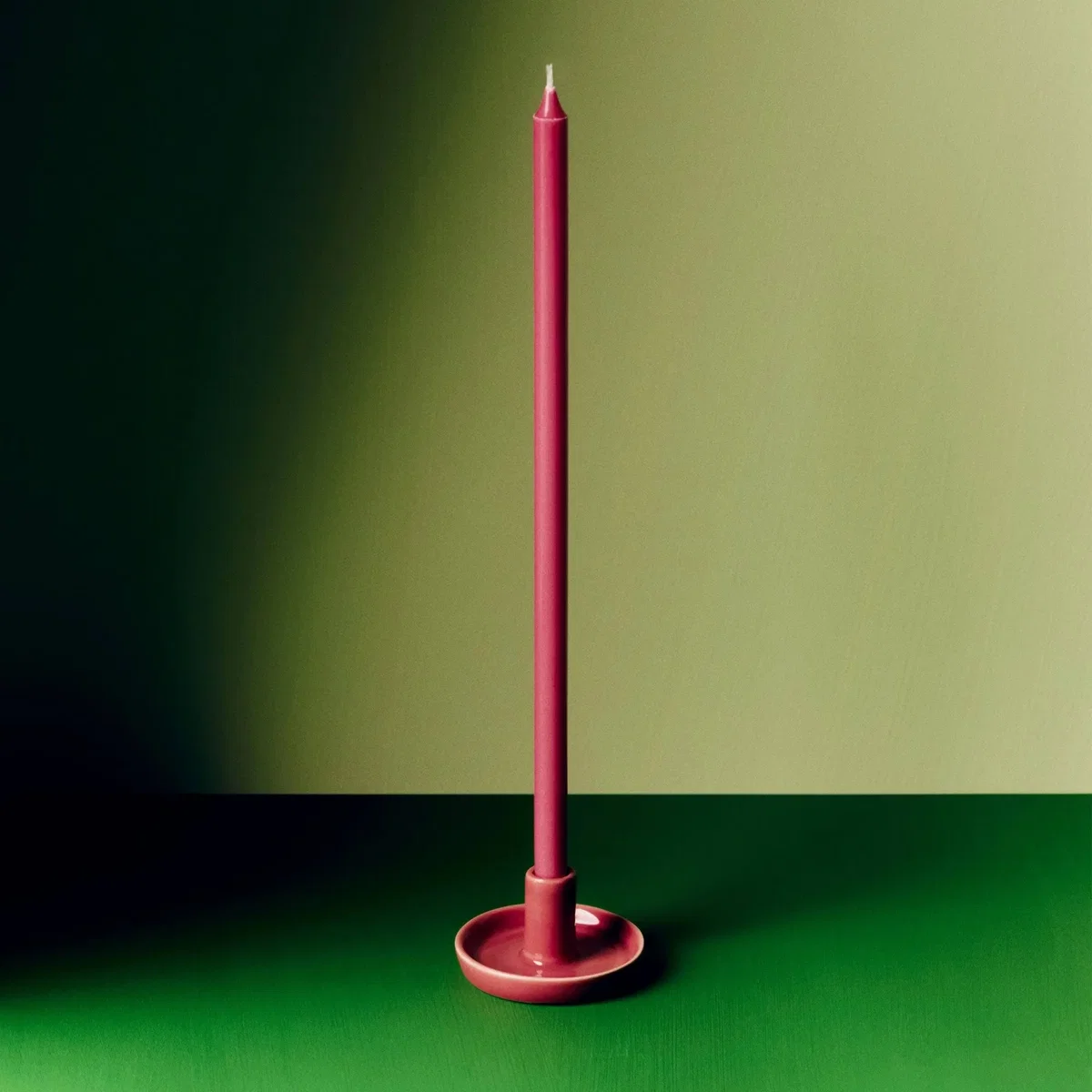 HAY Disc candleholder Berry pink x-small Ø7x4 cm – image 2