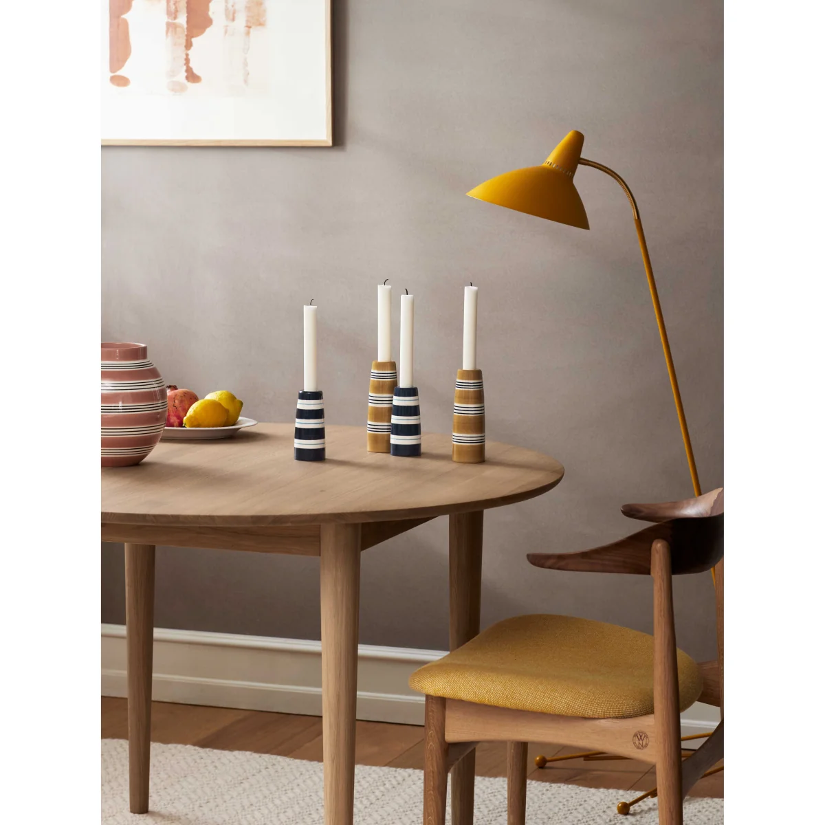 Kähler Omaggio Nuovo candle holder 12 cm Dark blue – image 7