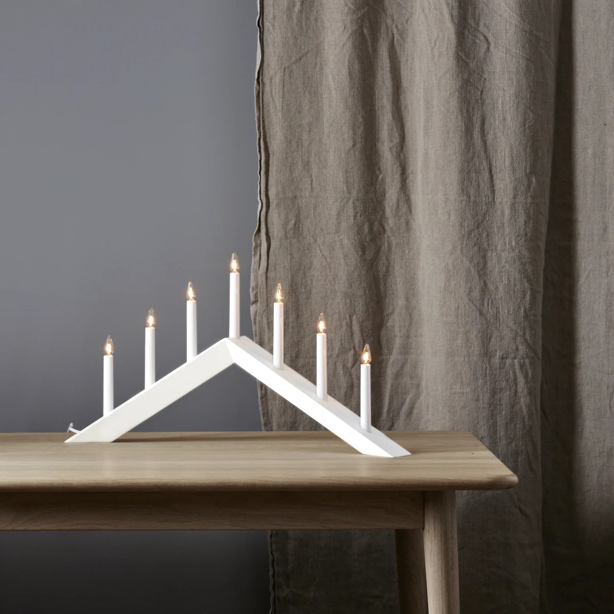 Arrow candle holder 36 cm White – image 3