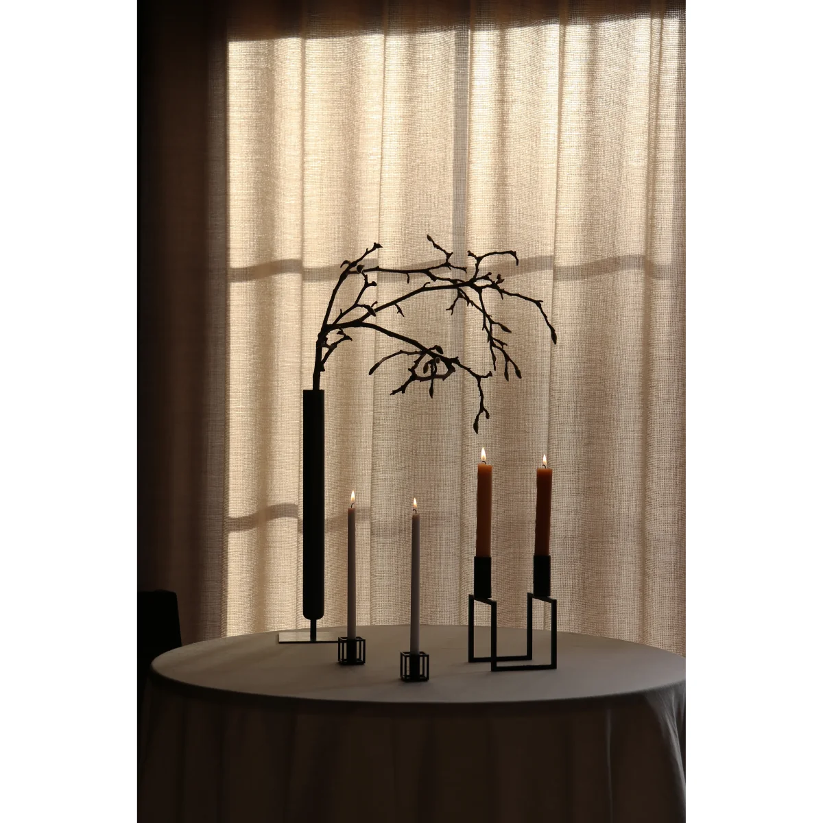 By Lassen Kubus Micro candle holder 2-pack Nickel – image 2