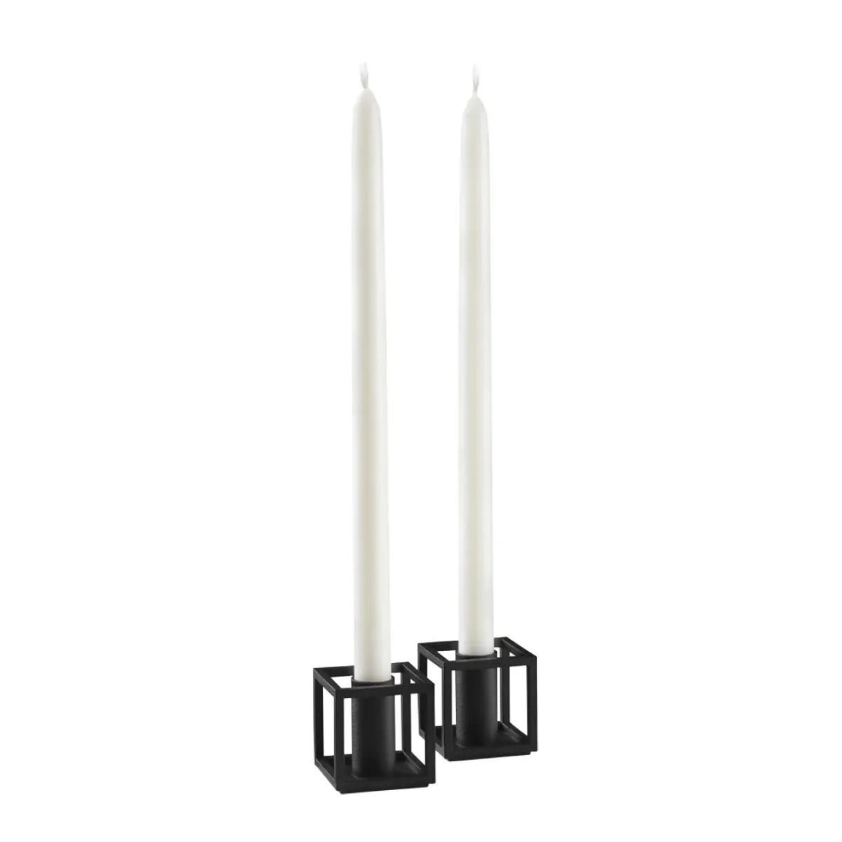 By Lassen Kubus Micro candle holder 2-pack Nickel – image 3