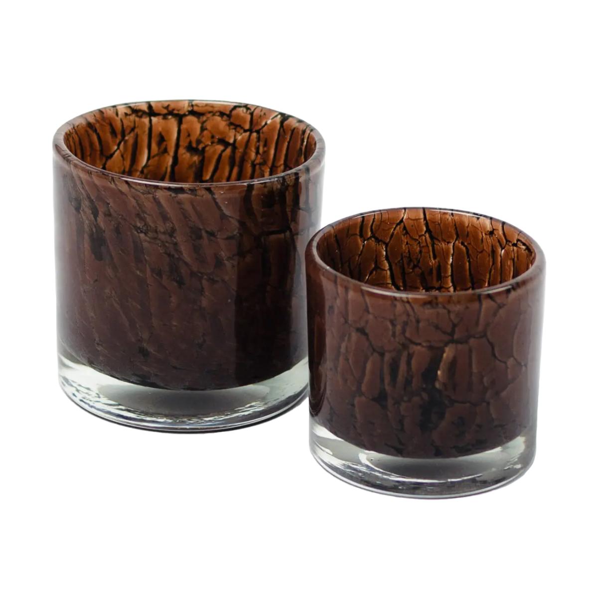 Olsson & Jensen Fuji candle holder Ø10 cm Dark brown – image 2