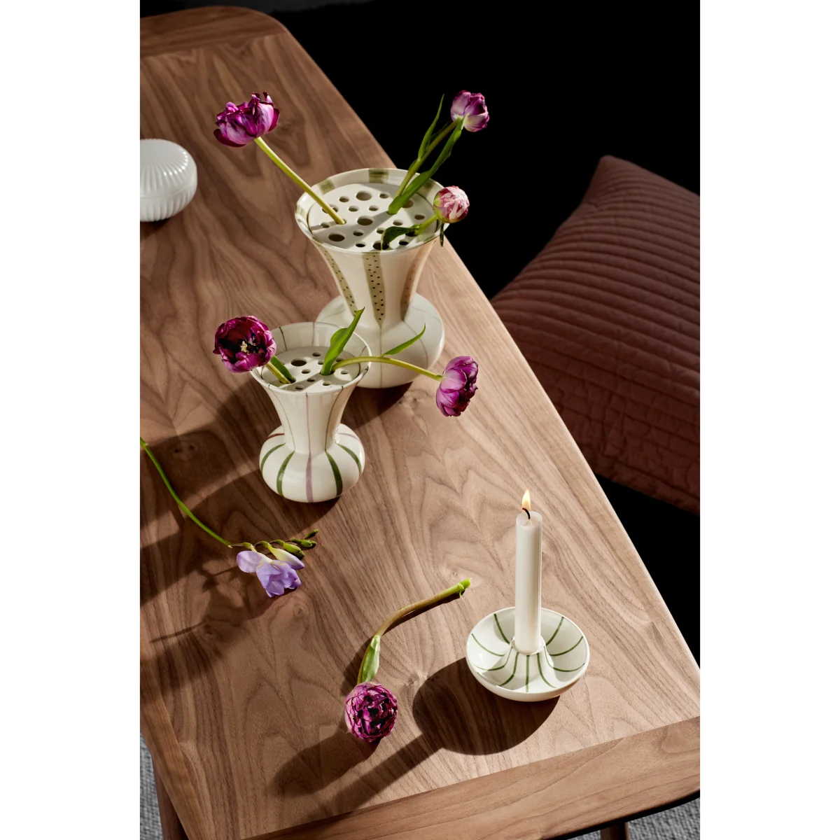 Kähler Signature candle holder White-green – image 2