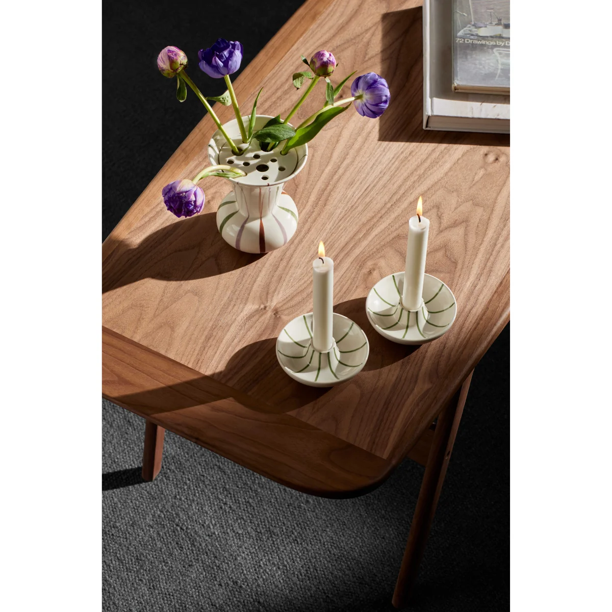 Kähler Signature candle holder White-green – image 3