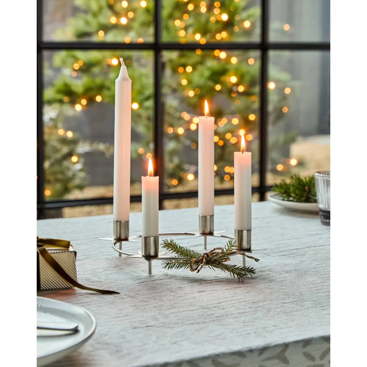 House Doctor Stage advent candle holder Ø24 cm Silver – image 3