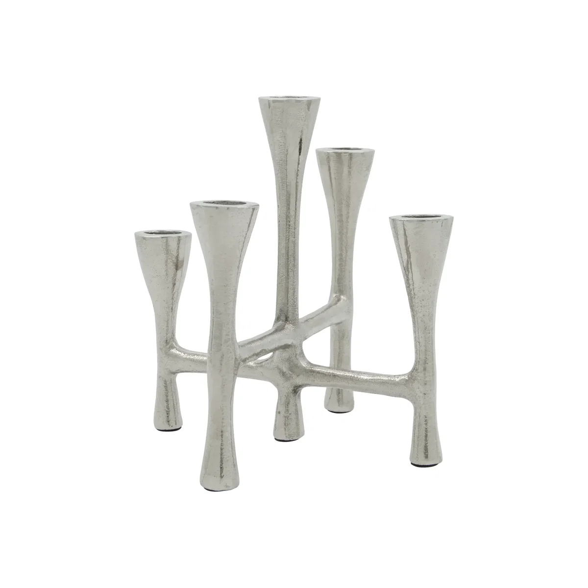 House Doctor Tristy candle holder 20 cm Silver finish – image 1
