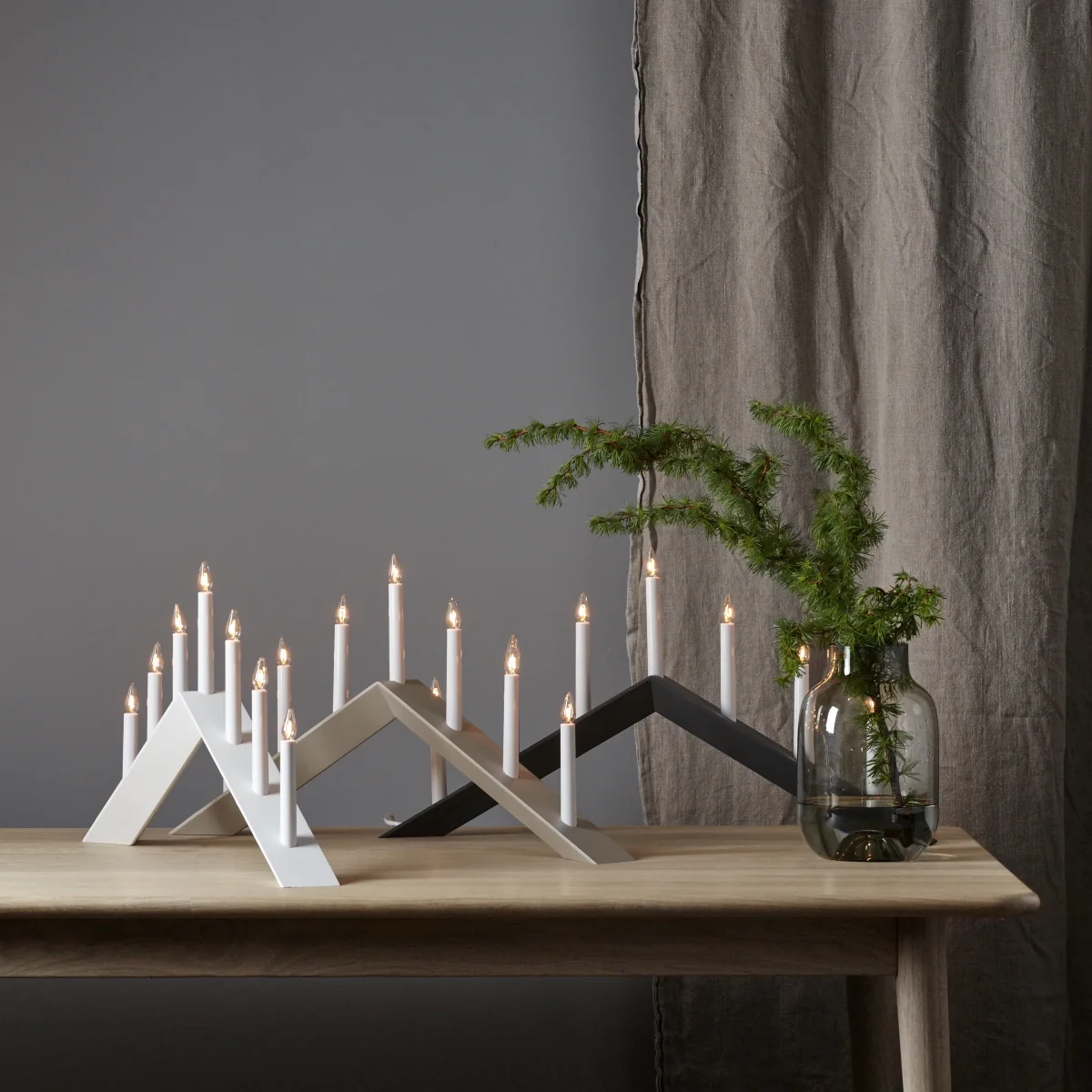 Arrow candle holder 36 cm Grey – image 4