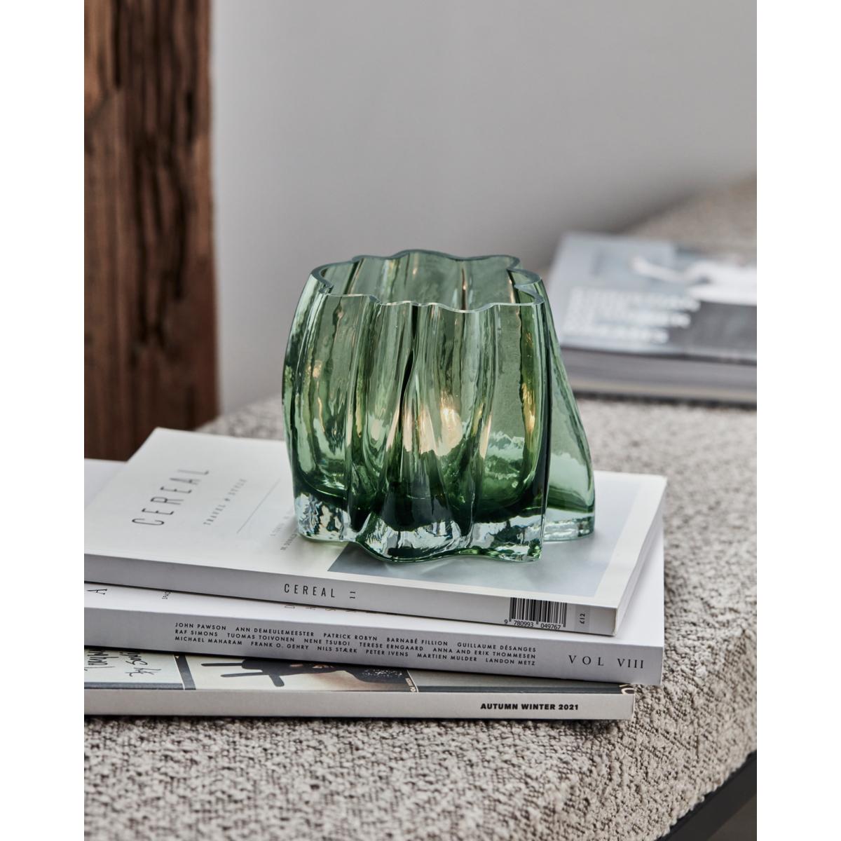 House Doctor Curva tealight holder Green – image 3