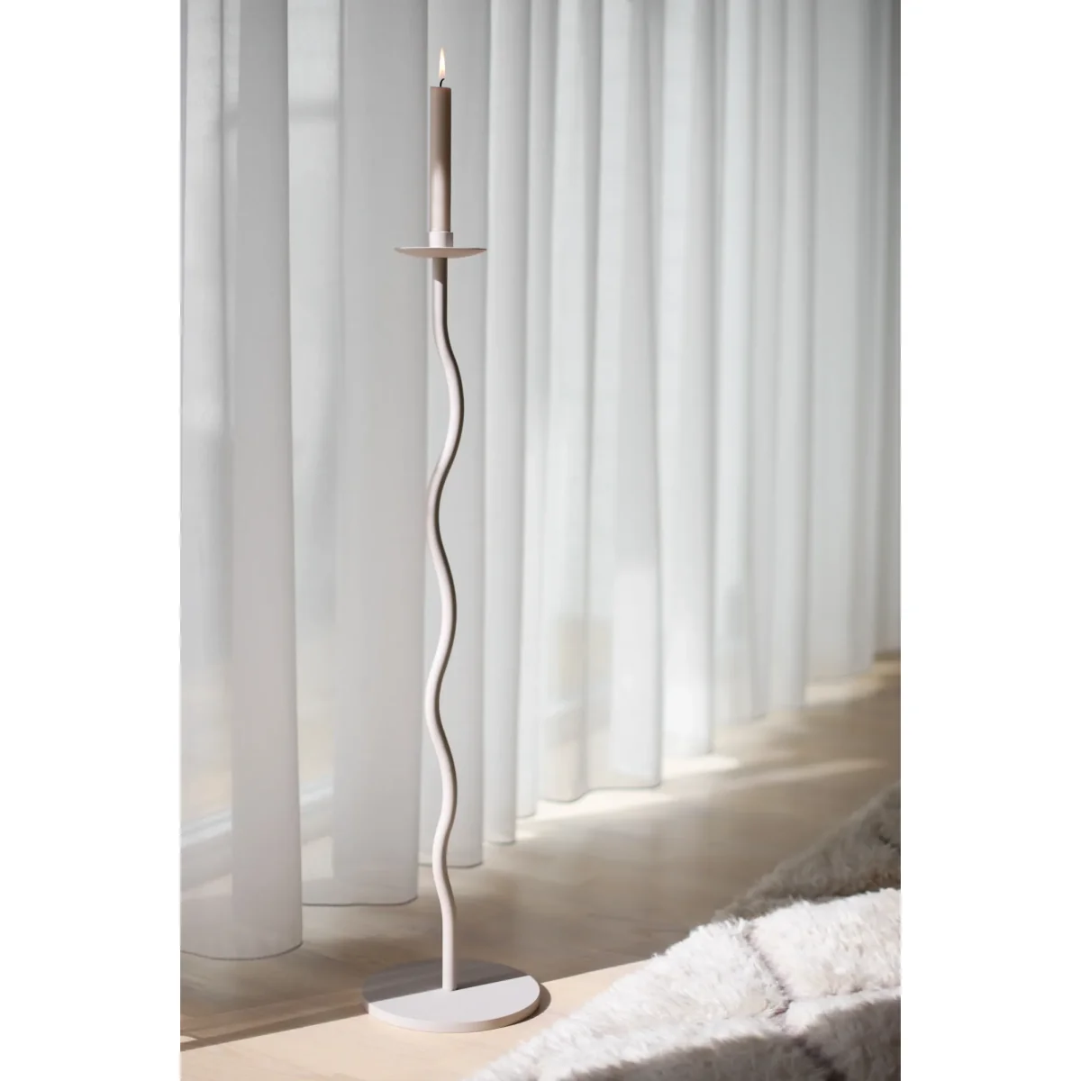 Cooee Design Curved candle holder 75 cm Sand – image 2
