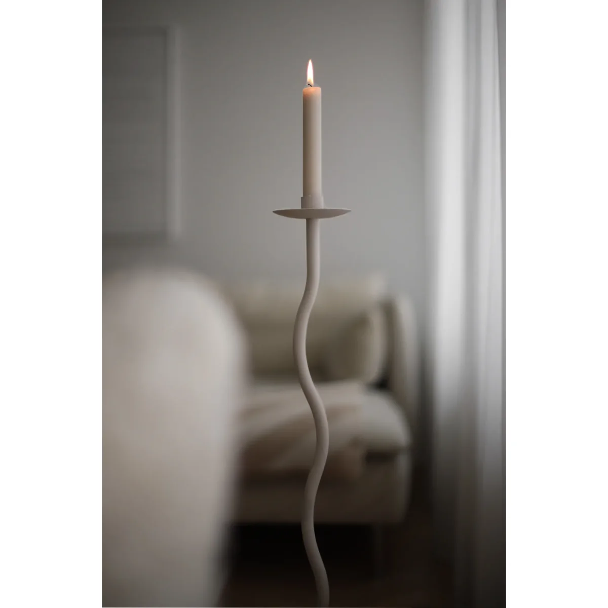 Cooee Design Curved candle holder 75 cm Sand – image 3