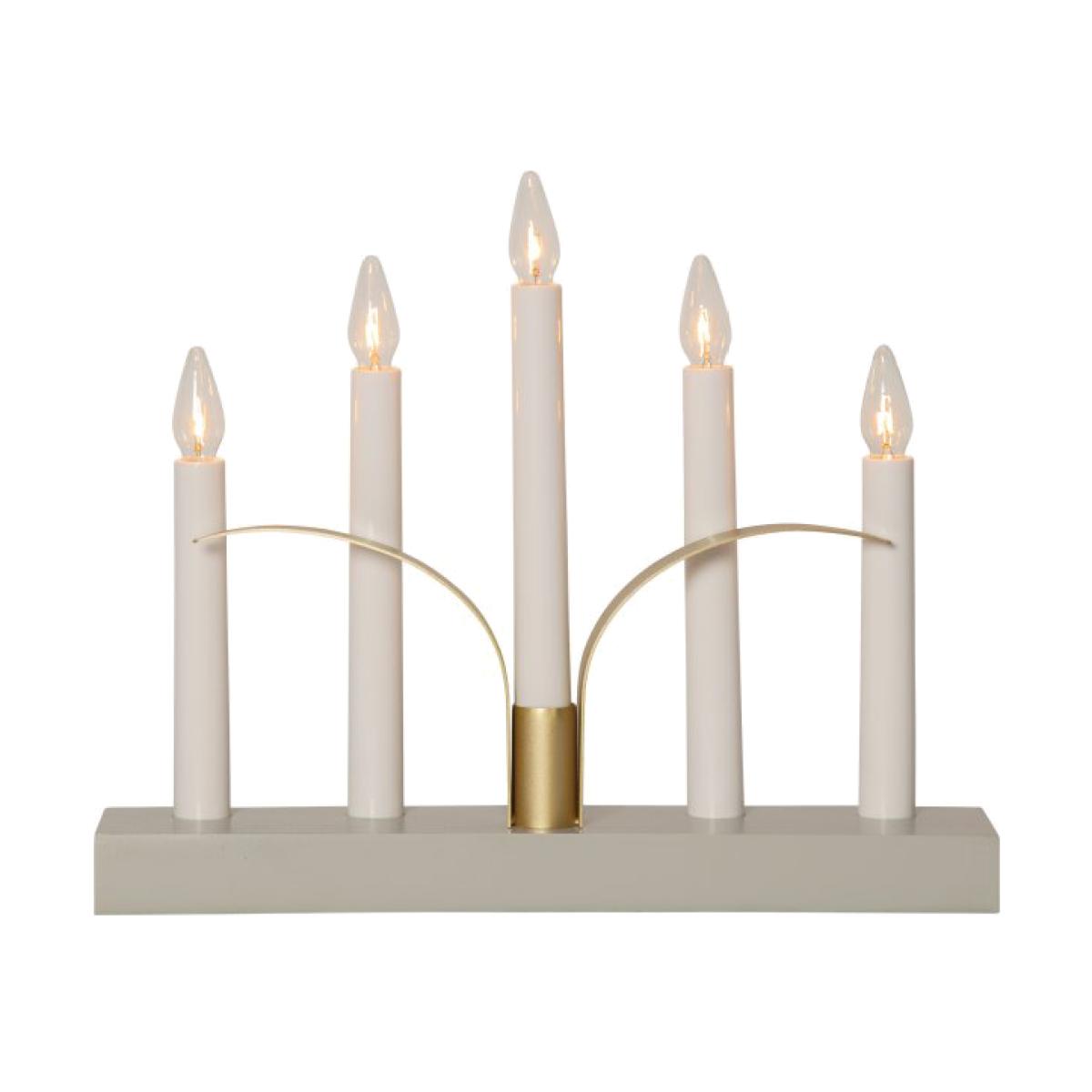Star Trading Lilja candle holder 30 cm Gray