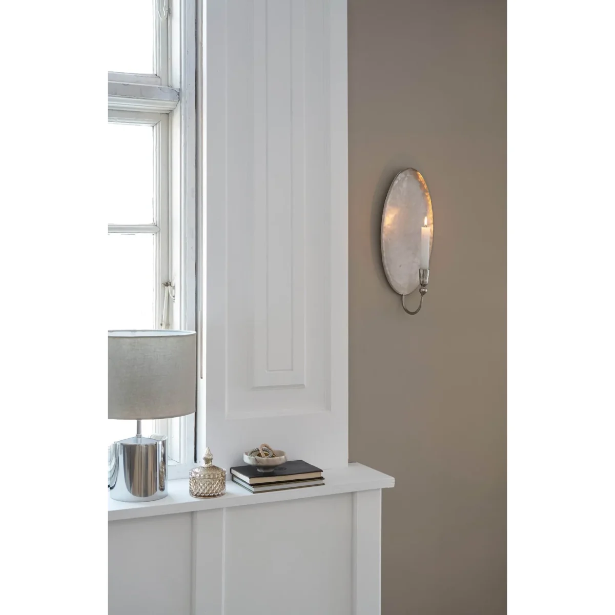 Lene Bjerre Inine wall candle holder Silver-coloured 17x40 cm – image 2