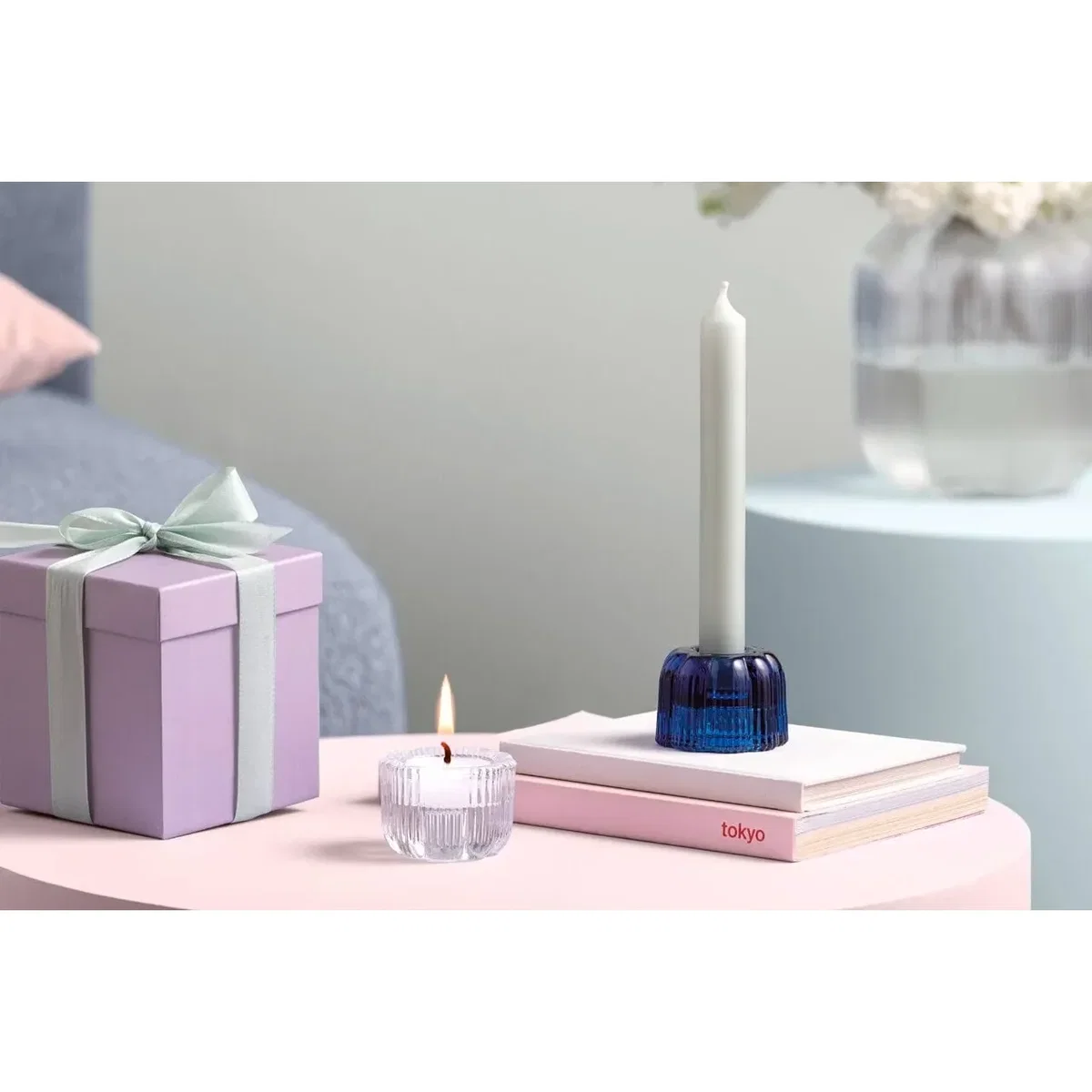 Villeroy & Boch Fleur 2-in-1 candle holder Transparent Ø6.3 cm – image 2