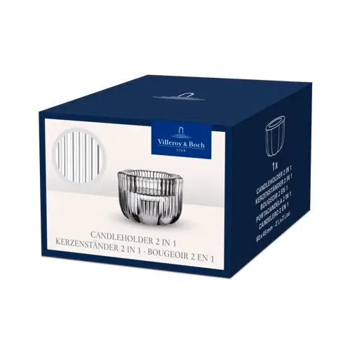 Villeroy & Boch Fleur 2-in-1 candle holder Transparent Ø6.3 cm – image 6