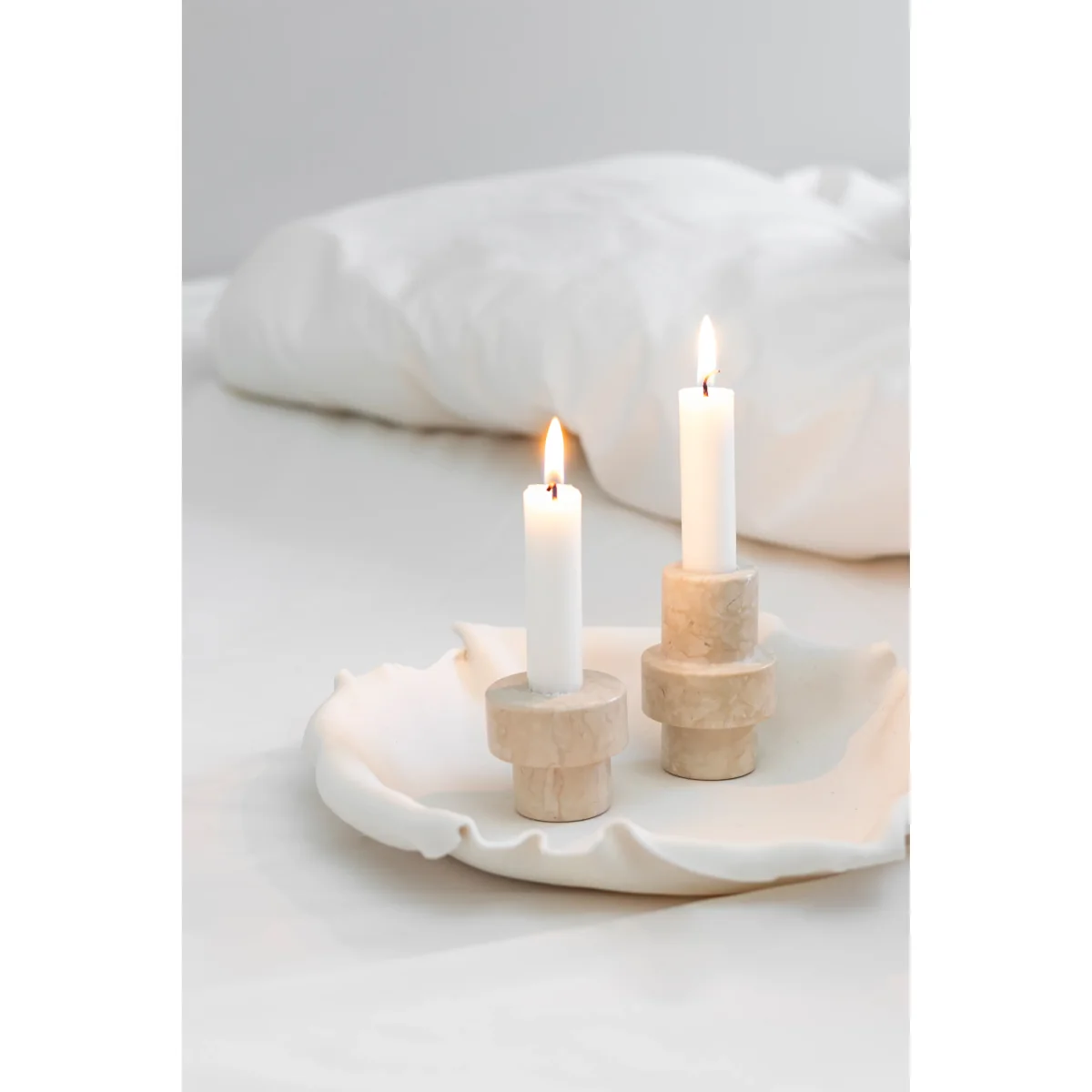 Mette Ditmer Marble candle holder 8.5 cm Sand – image 4