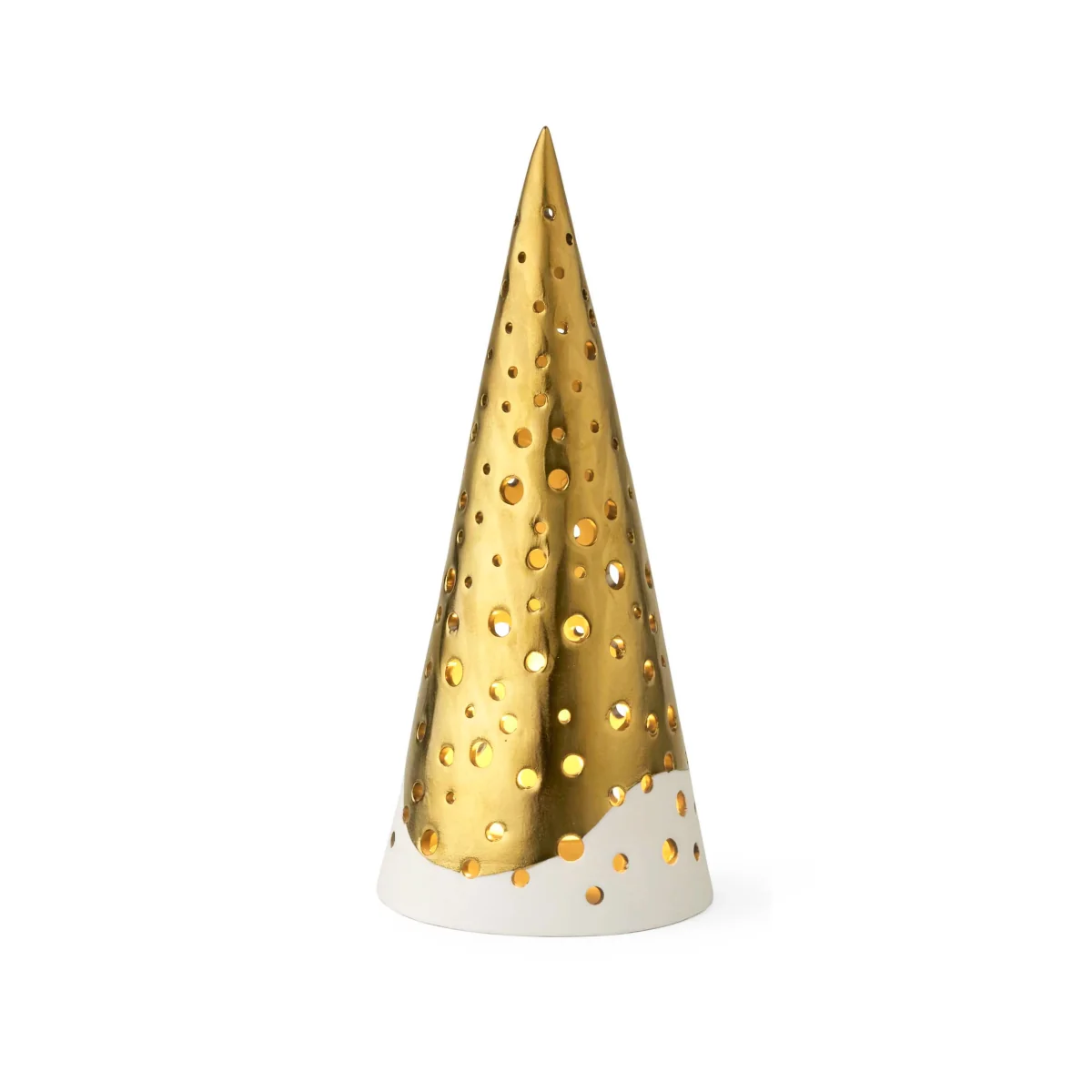 Kähler Nobili candle holder small Gold-white – image 5