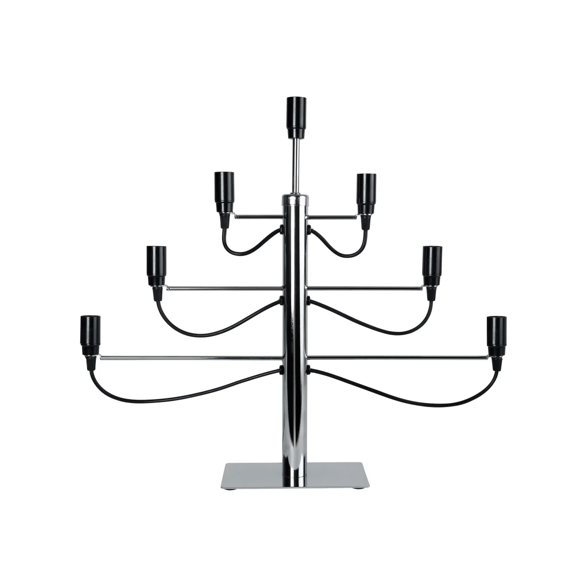 Milano electric candle holder chrome – image 1