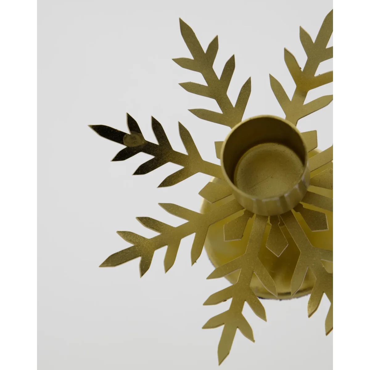 House Doctor Snowflake candle holder 2-pack Antique brass color – image 2