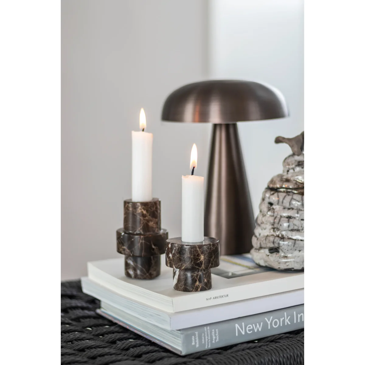 Mette Ditmer Marble candle holder 8.5 cm Brown – image 3