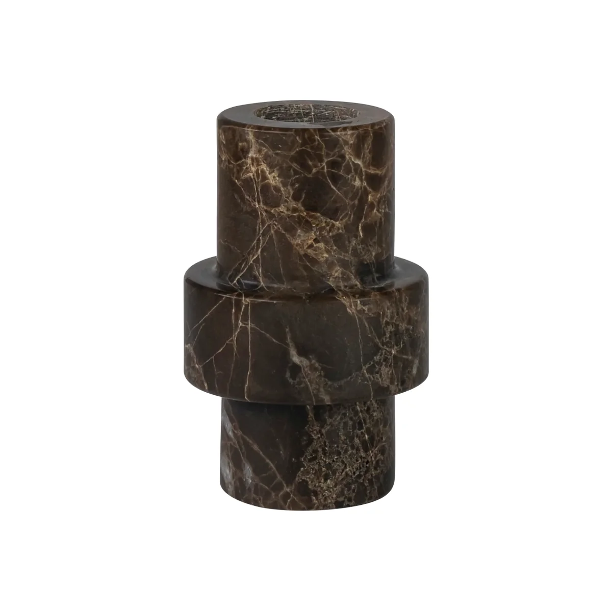 Mette Ditmer Marble candle holder 8.5 cm Brown – image 1