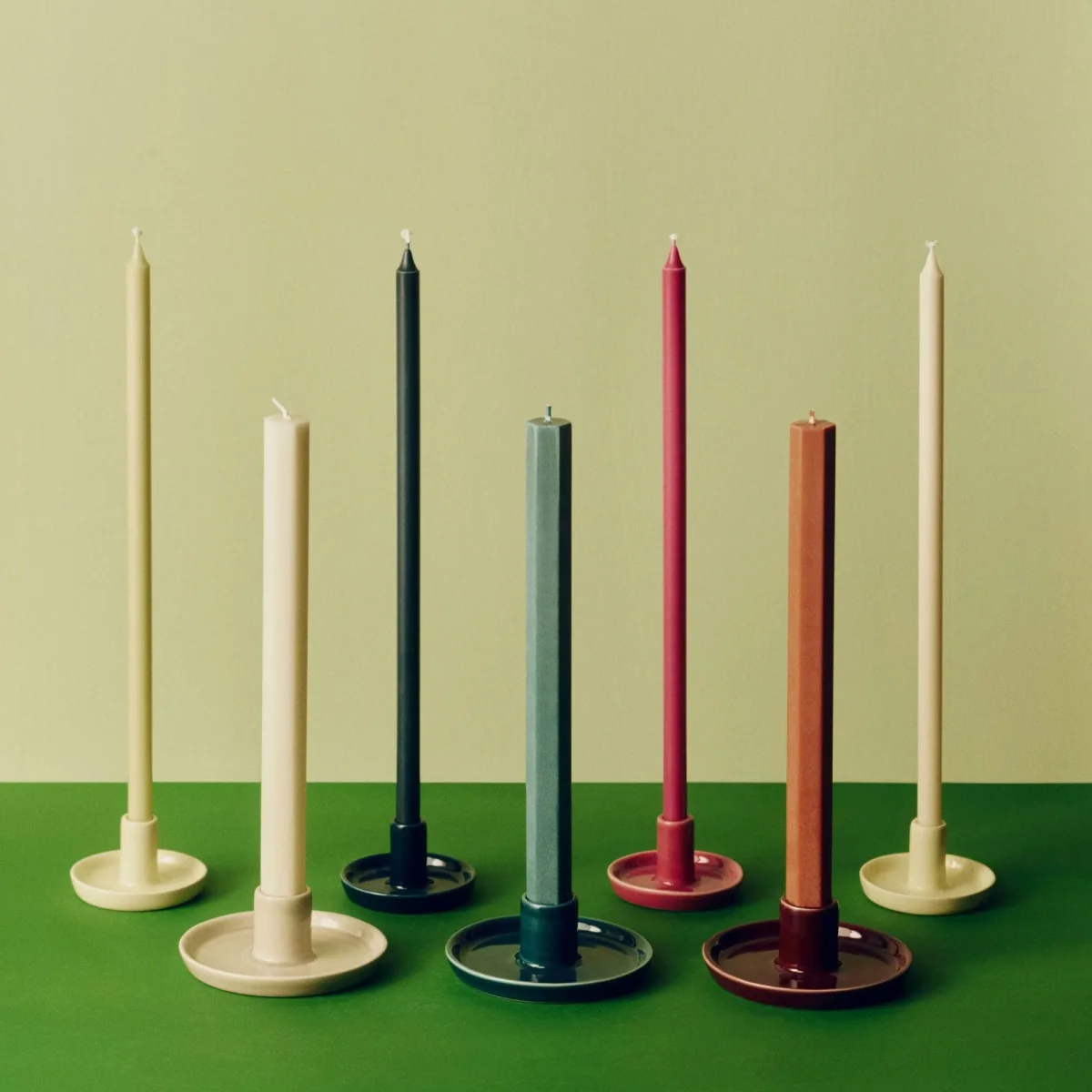 HAY Disc candleholder Dark teal small Ø10x4.8 cm – image 2