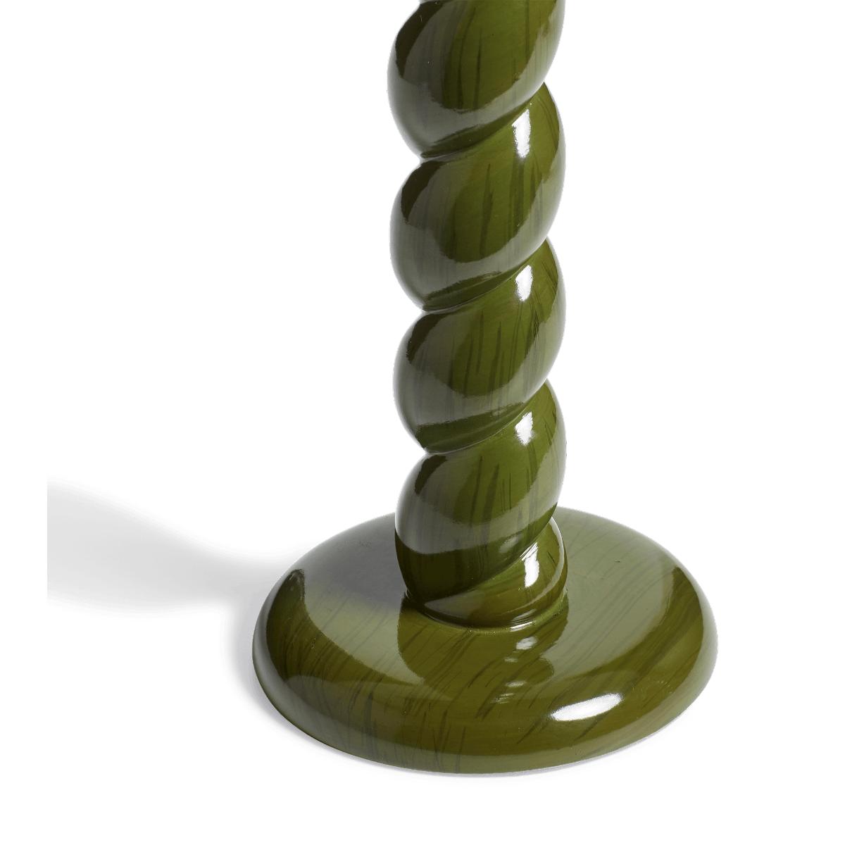 OKA, Pair of Barley Twist Candle Holders - Spruce, Candle Holders – image 4
