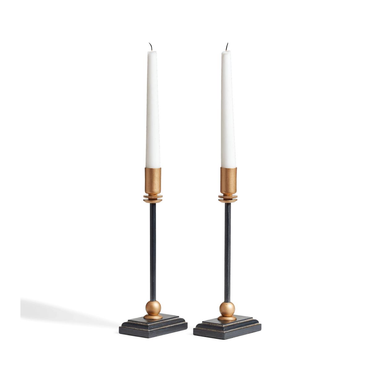 OKA, Pair of Grisewood Candle Holders - Petrol, Candle Holders – image 2