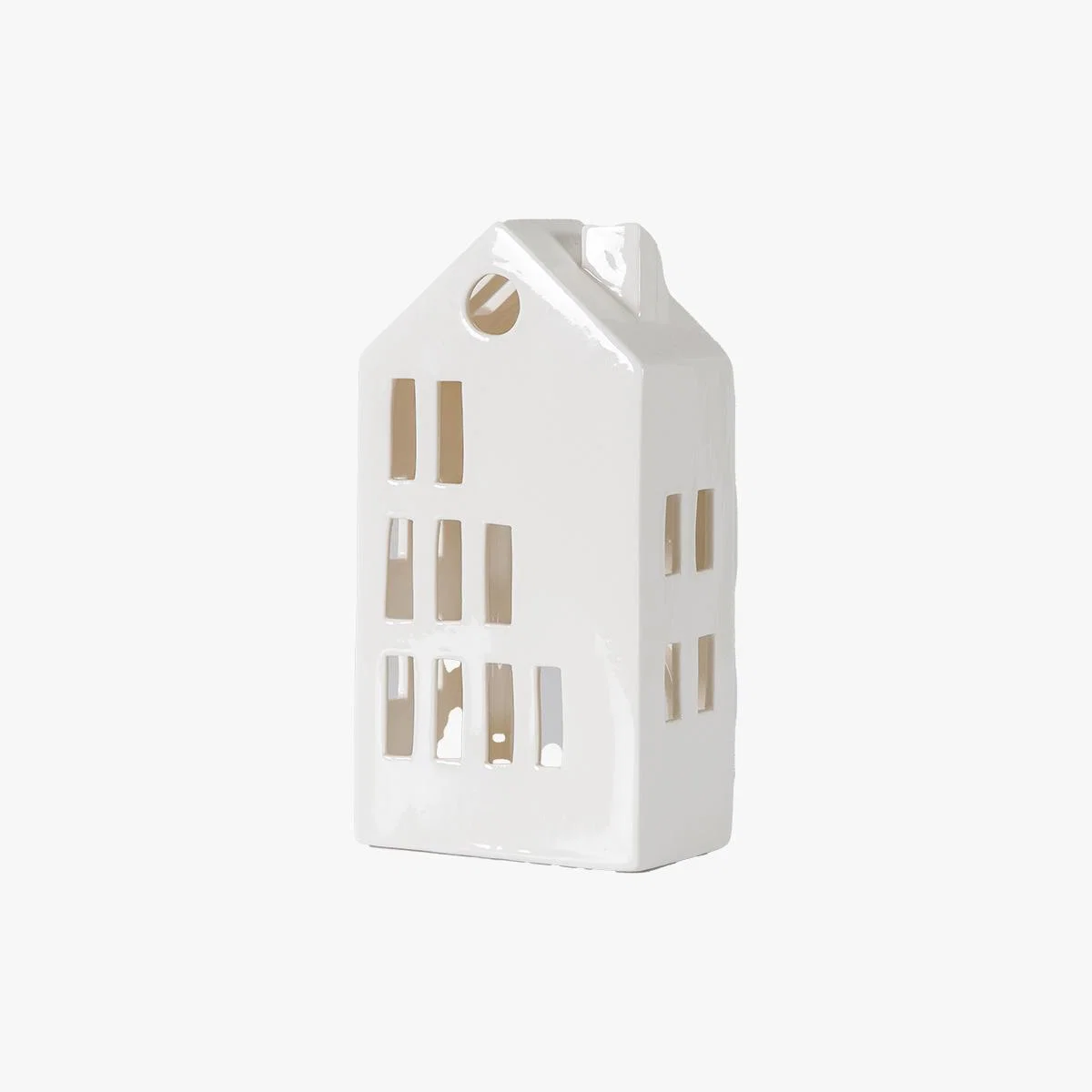 Lodge Tealight Holder in White Porcelain Large – image 3