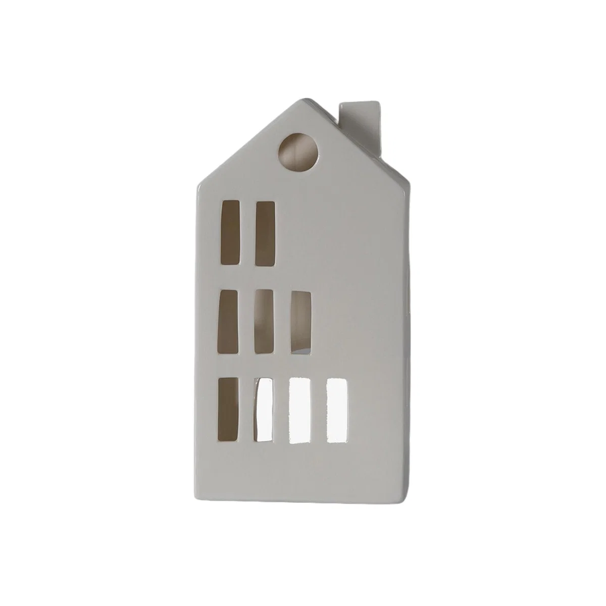 Lodge Tealight Holder in White Porcelain Large – image 1