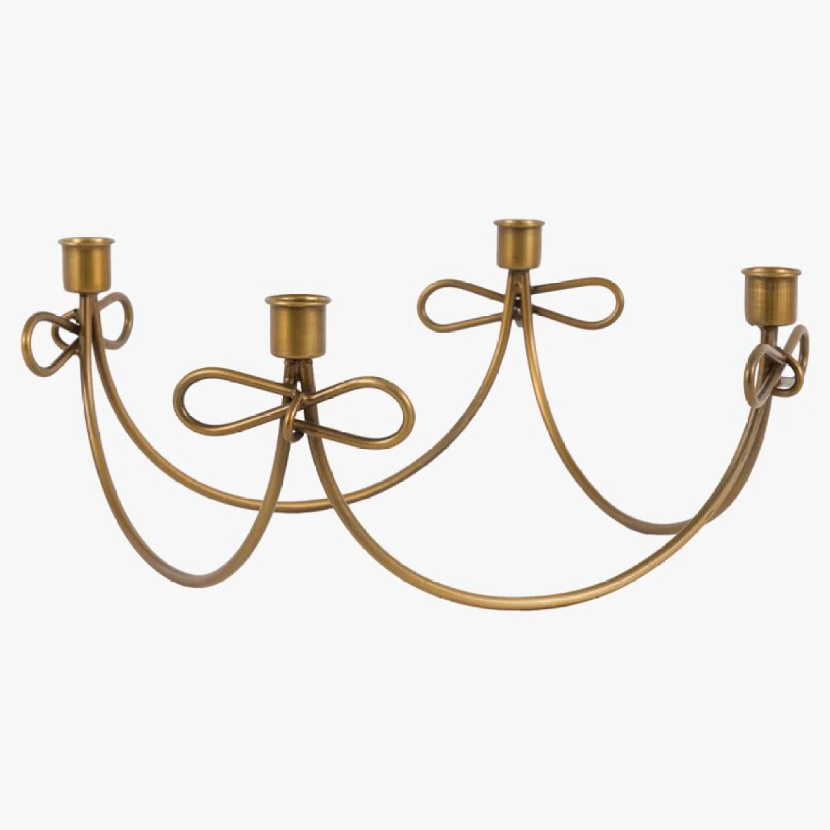 Timeless Tidings Bow Candle Holder in Gold – image 3