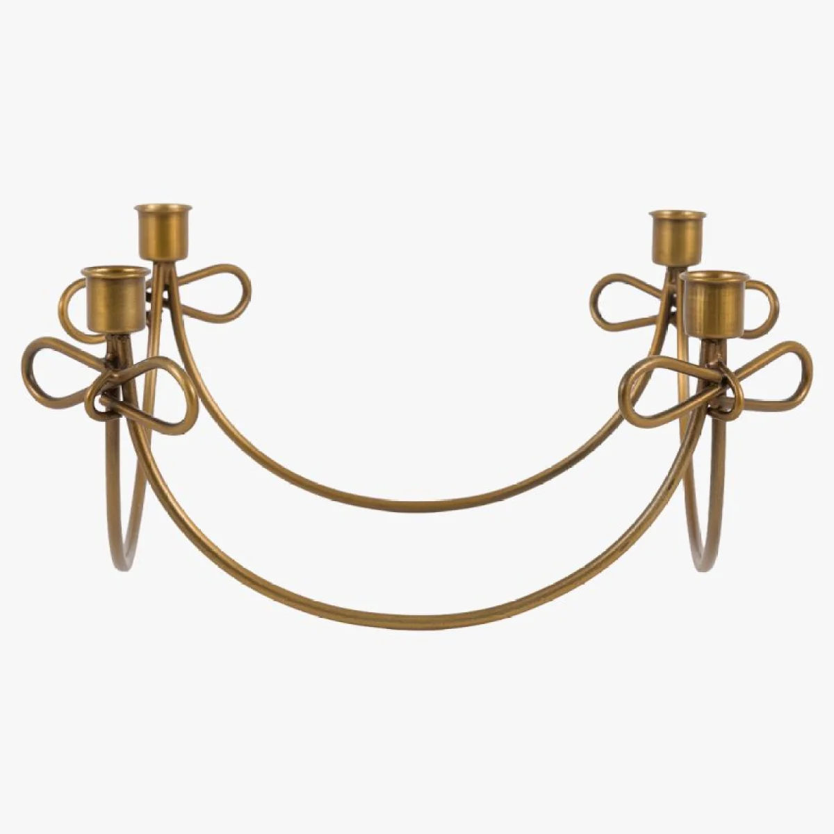 Timeless Tidings Bow Candle Holder in Gold – image 4