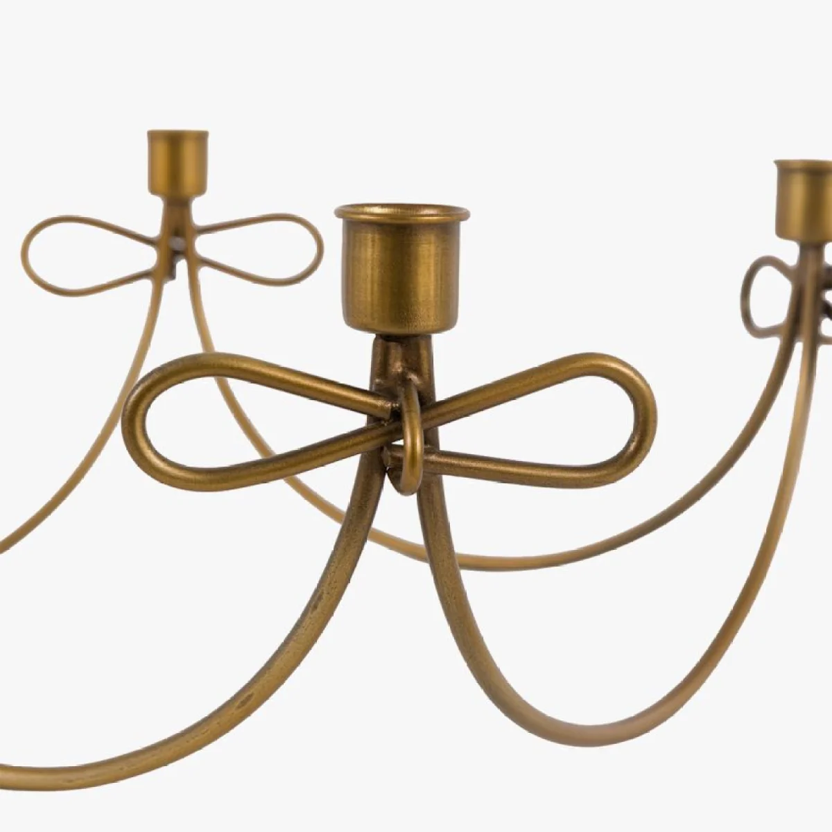 Timeless Tidings Bow Candle Holder in Gold – image 5