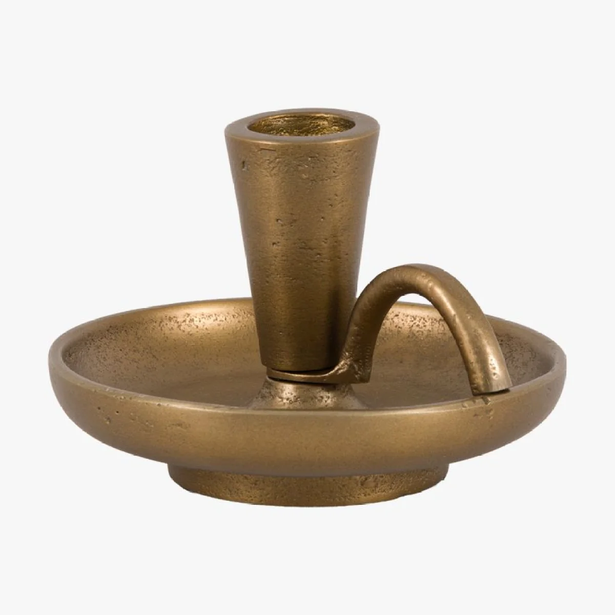 Timeless Tidings Brass Dinner Candle Holder – image 3