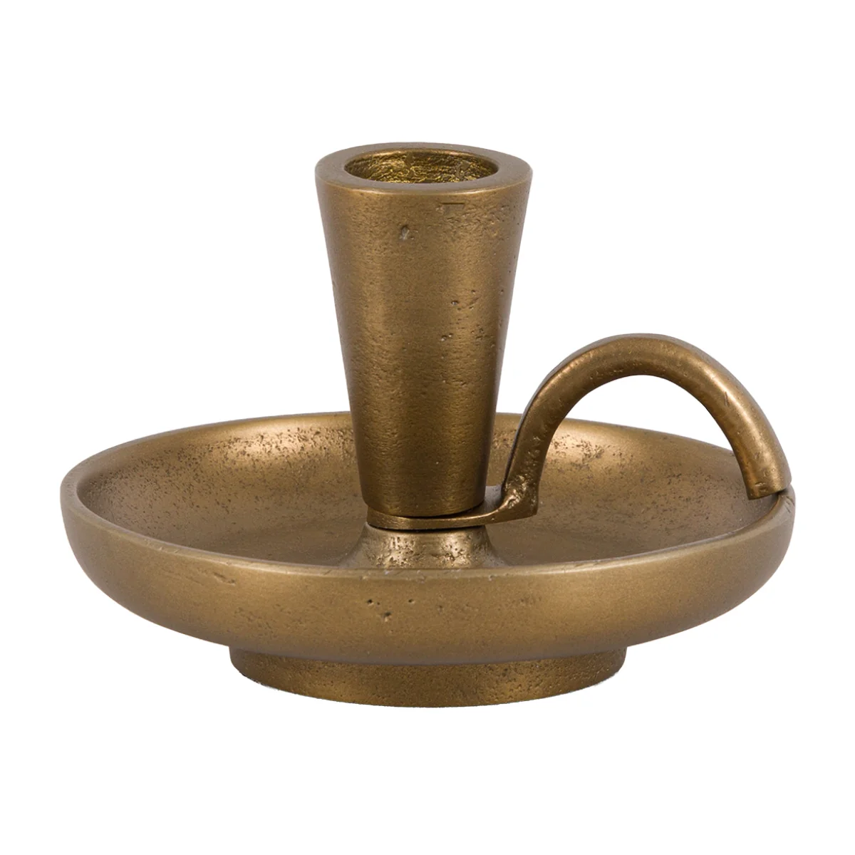 Timeless Tidings Brass Dinner Candle Holder – image 1