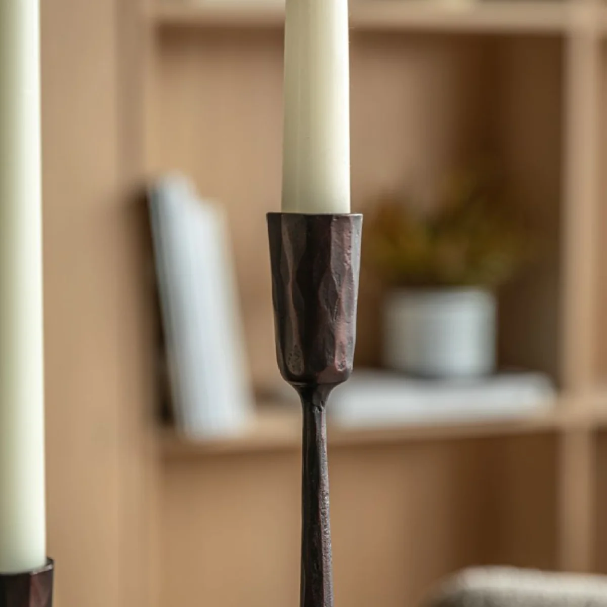 Varenna Metal Candle Sticks in Brown, Set of 3 – image 6