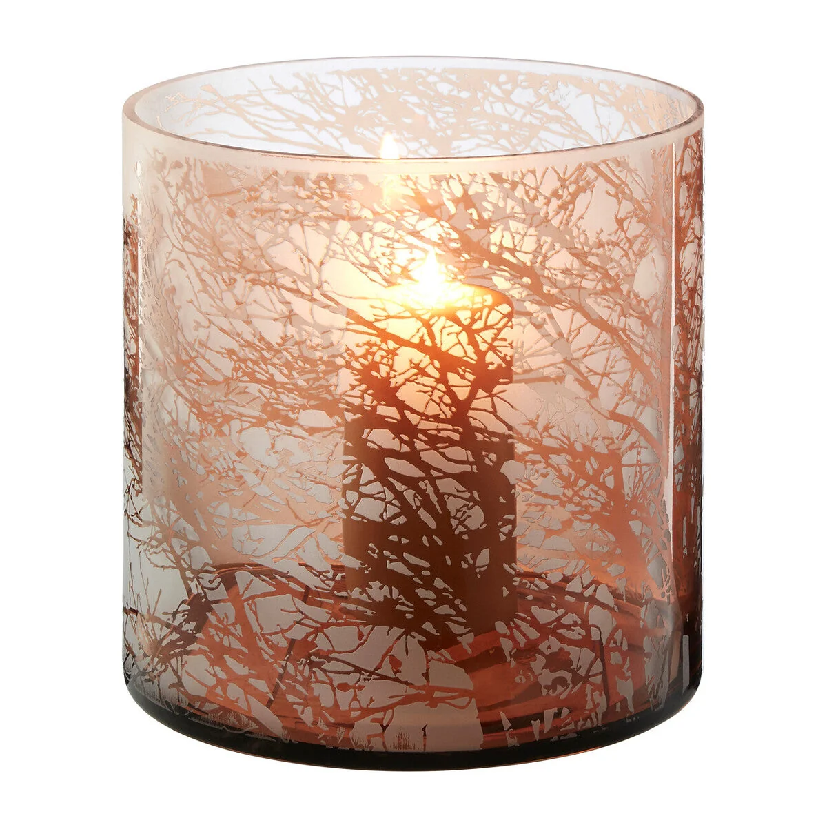 Branch Glass Hurricane Candle Holder - Medium – image 3