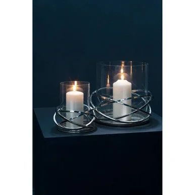 Twist Silver Finish Candle Holder - Large – image 3