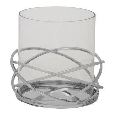 Twist Silver Finish Candle Holder - Large – image 7