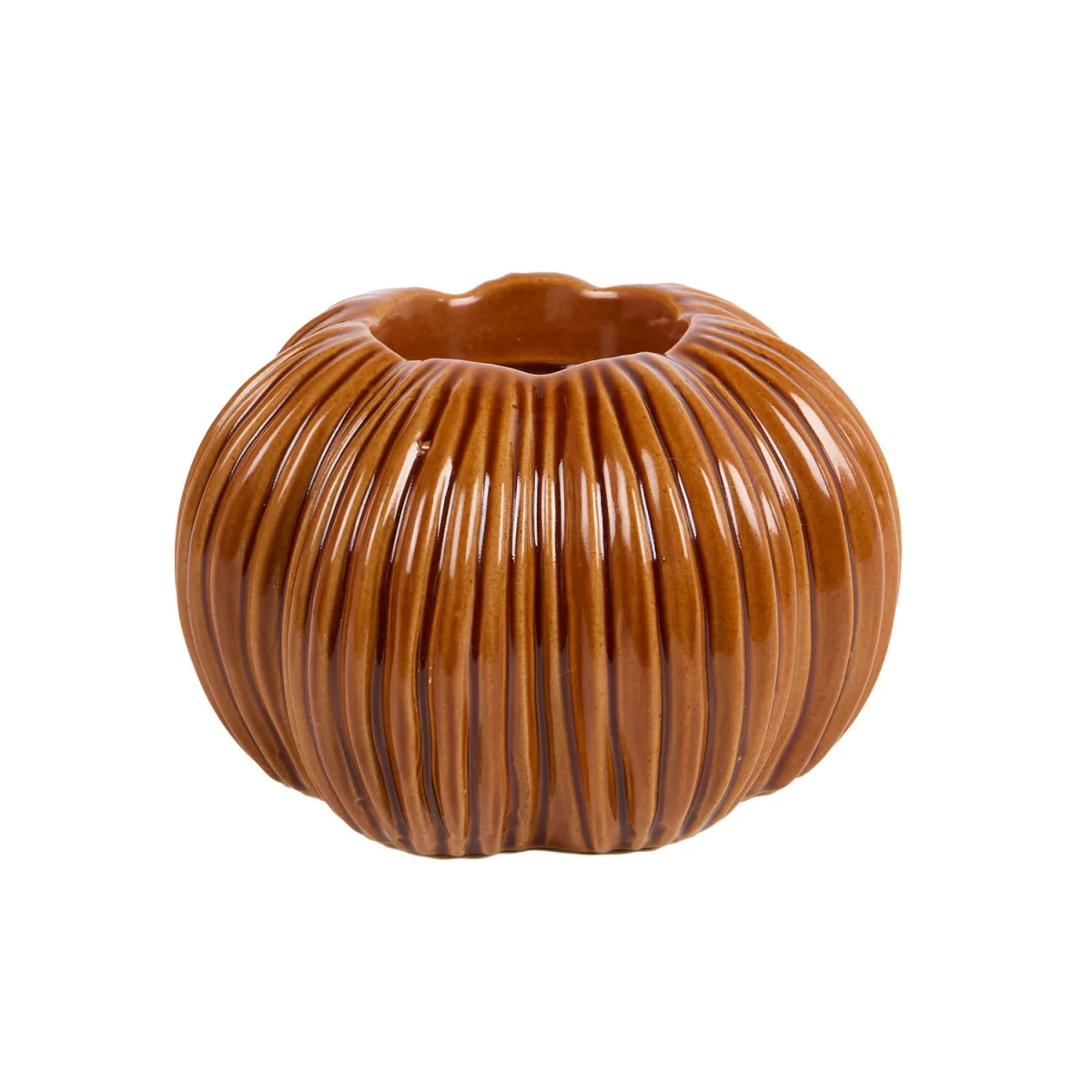 Ceramic Pumpkin Tealight Holder – image 3