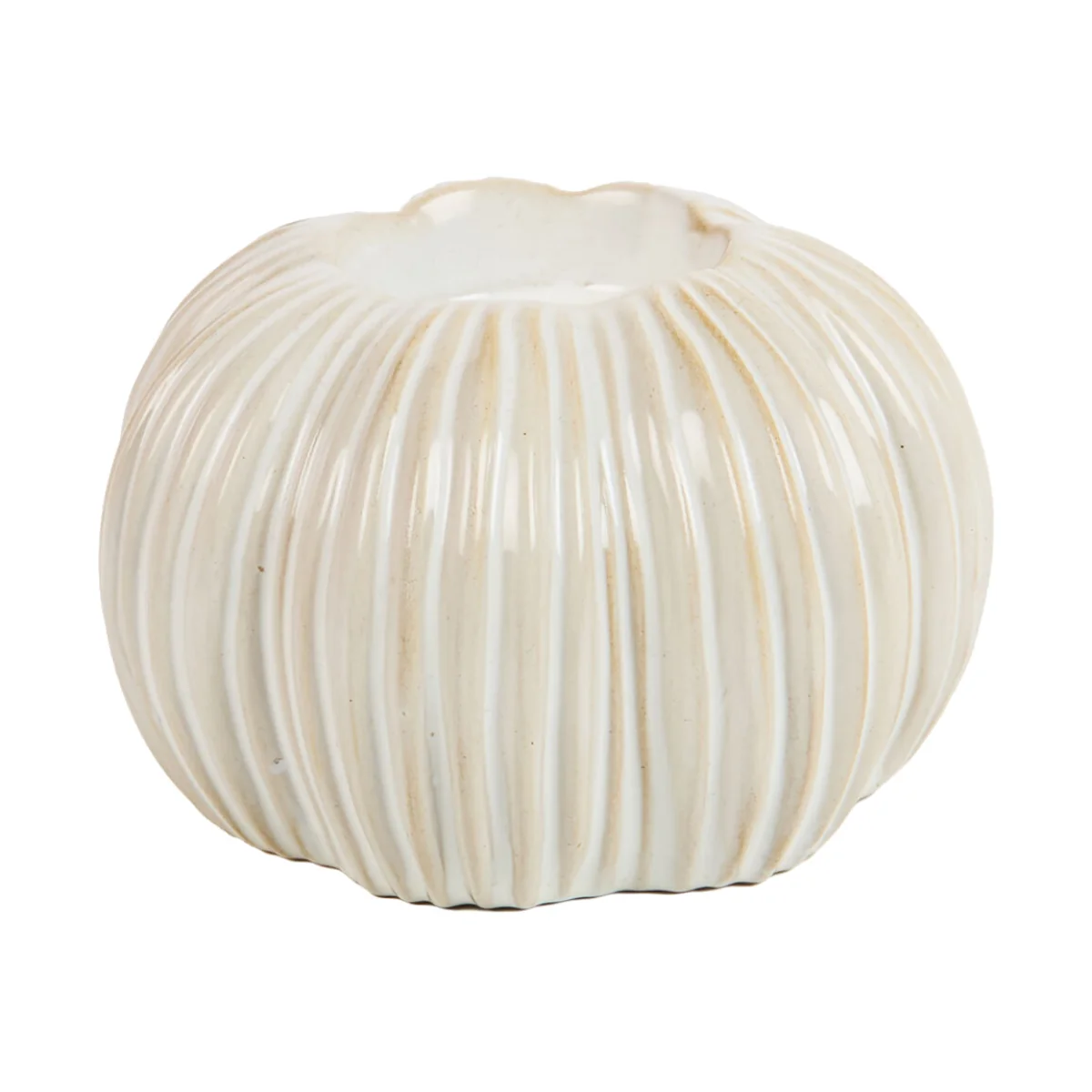 Ceramic Pumpkin Tealight Holder – image 1