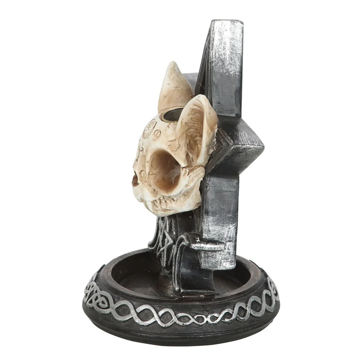 Something Different Ouija Cat Backflow Incense Burner - Black/Brown – image 3