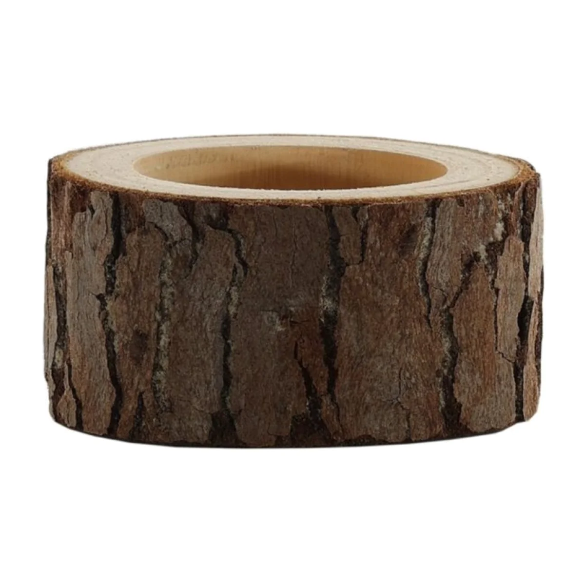 Wooden LED Tealight Holder 2 Pack - Brown – image 1
