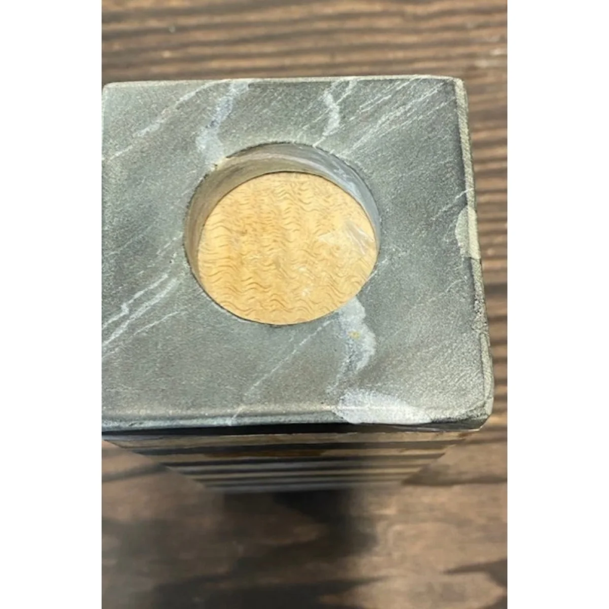 Wood & Slate Tealight Holder - SECONDS – image 3