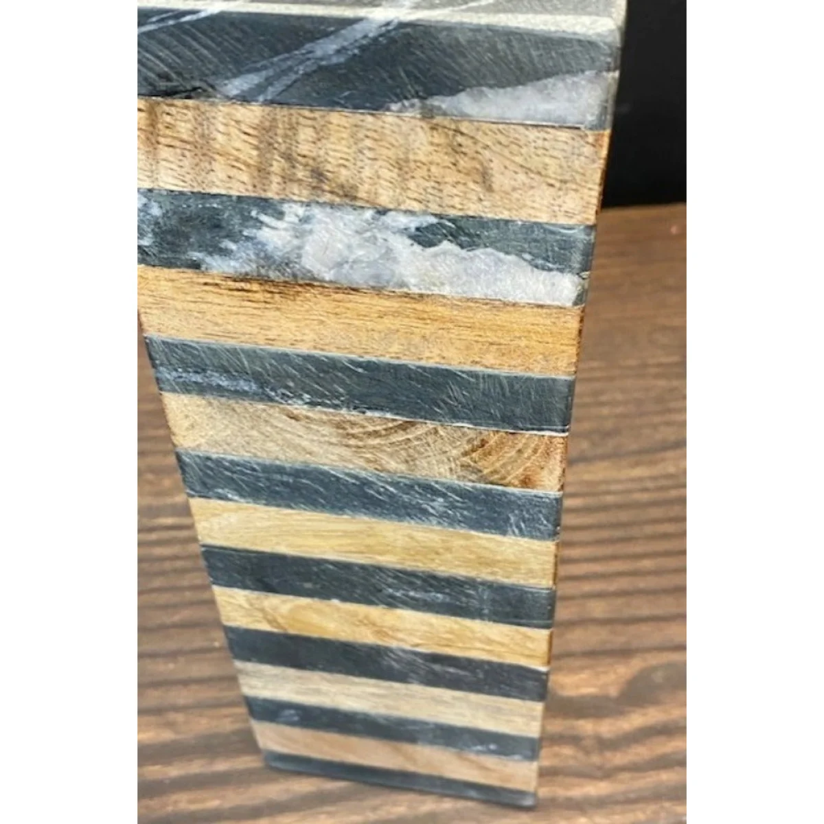 Wood & Slate Tealight Holder - SECONDS – image 5