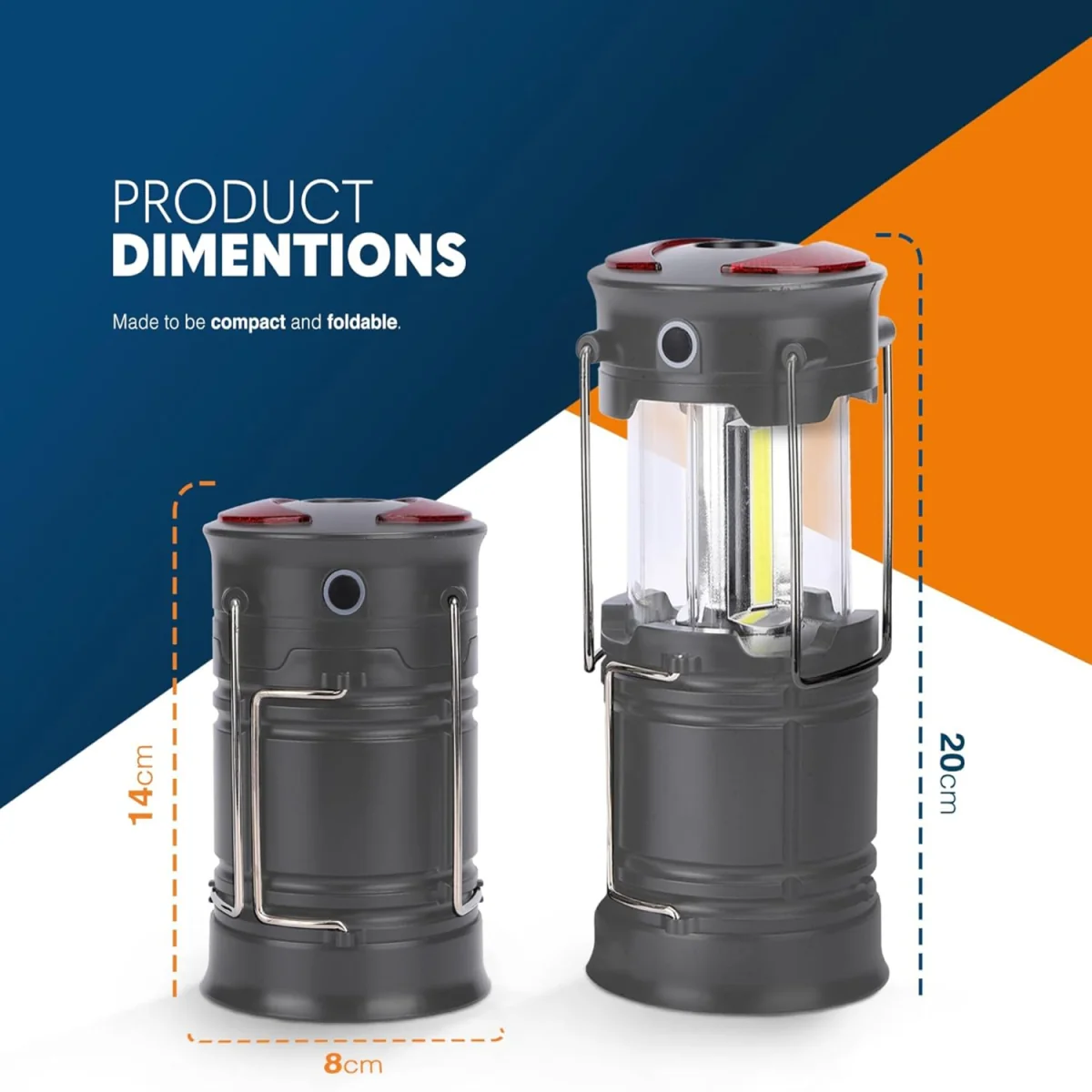 6-in-1 Portable Camping Lantern - Silver – image 2