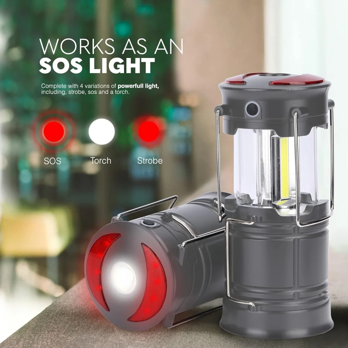 6-in-1 Portable Camping Lantern - Silver – image 3